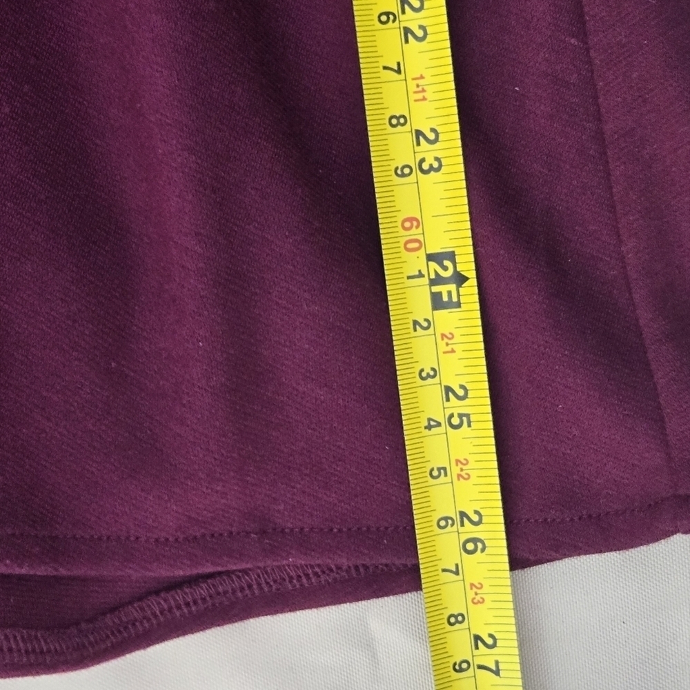 Modern Soul purple open front Cardigan size medium burgundy purple color - Picture 6 of 6